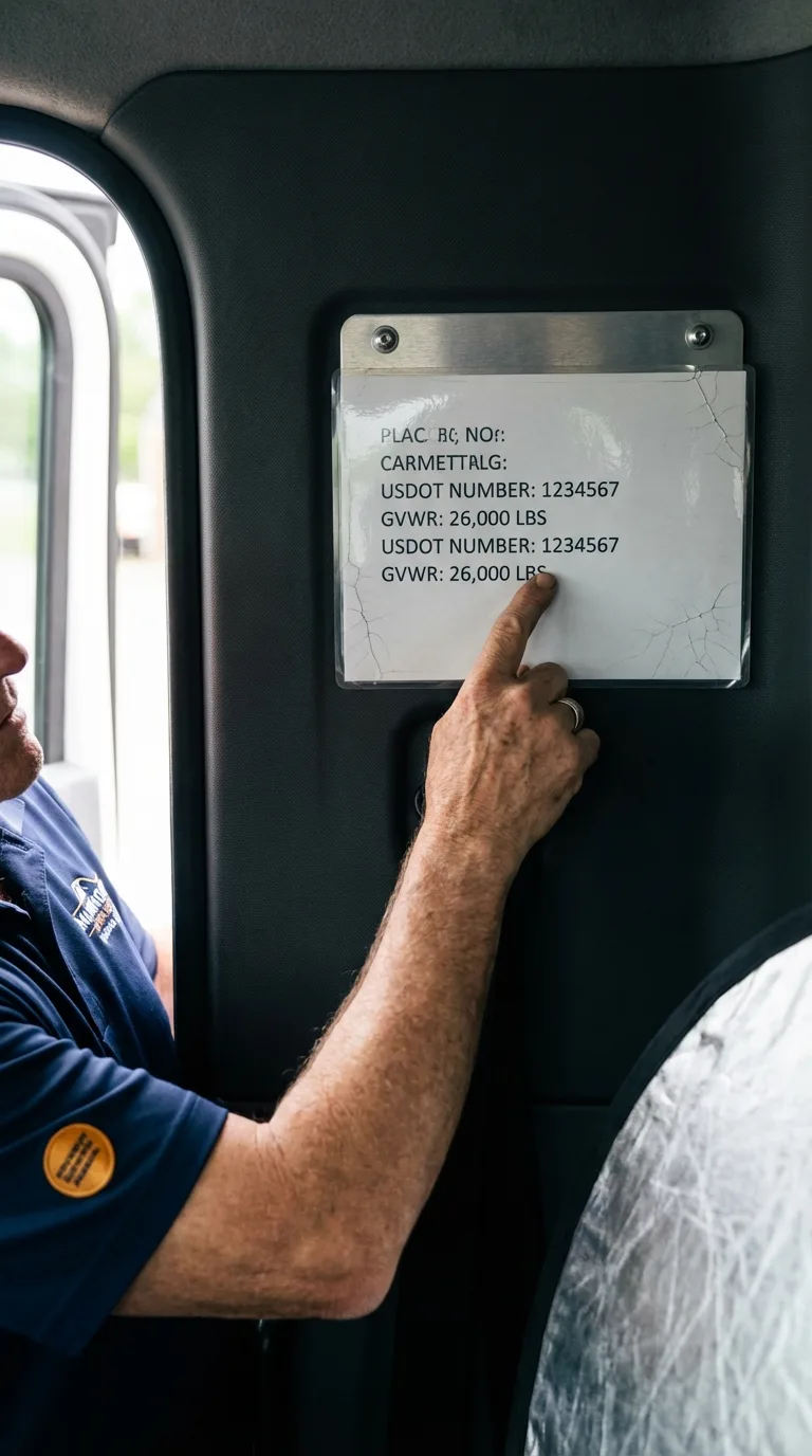USDOT licensing placard verification in Whitehouse Station